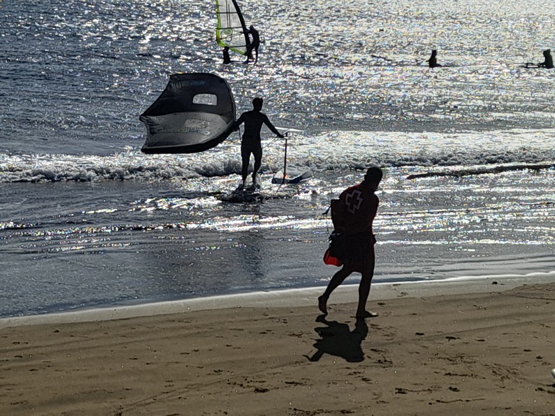 Rettungsschwimmer am Strand El Médano